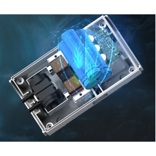 Máy Sủi tích điện 2 vòi 3w sử dụng pin lithium thời gian tích điện dài- Máy sủi đa năng khi mất điện, câu cá,