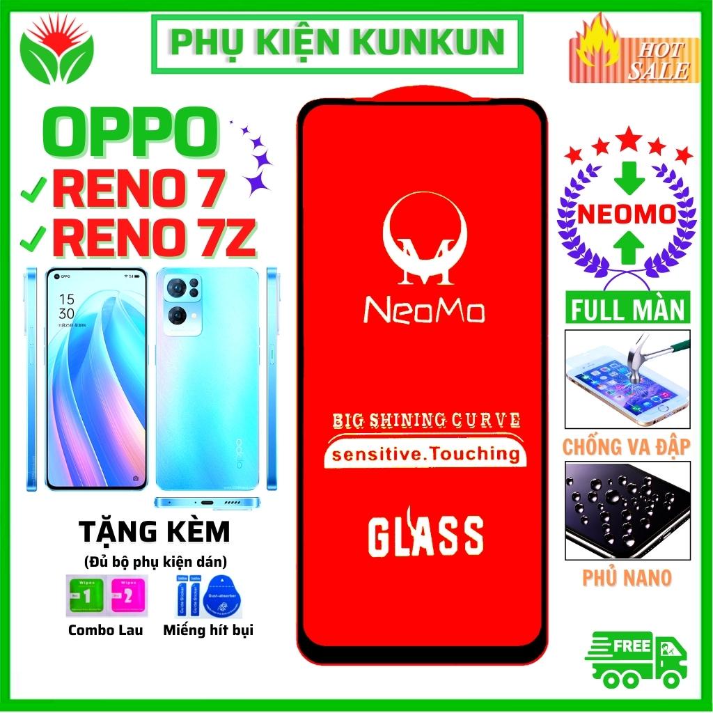 Kính cường lực oppo reno 7 5g/ reno 7z - Dán Full màn hình NEOMO - Độ trong suốt cực cao cho điện thoại
