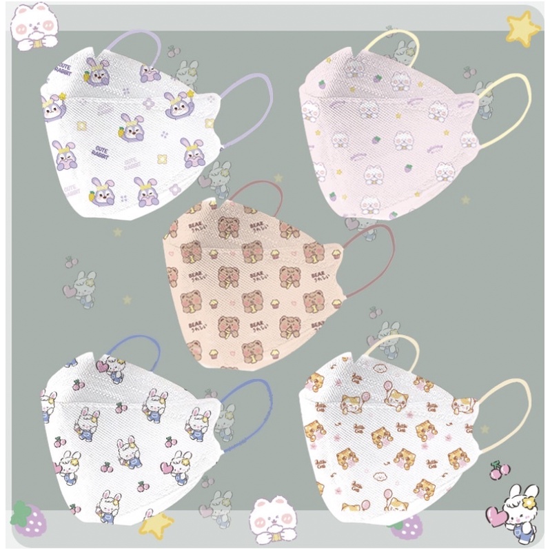 Khẩu trang KF94 hoạt hình dễ thương người lớn