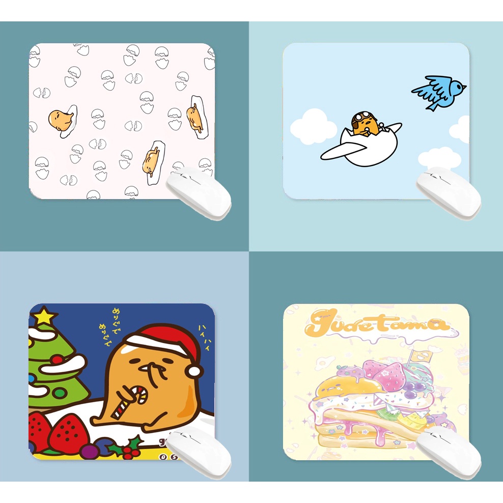 lót chuột trứng lười LOTI36 bàn di chuột cute dễ thương pastel 20 x 24 cm