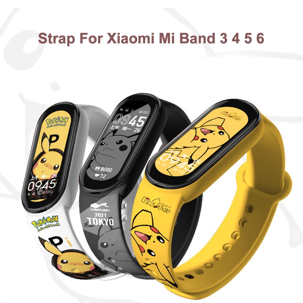 Dây Đeo Thay Thế Chống Trượt Cho Đồng Hồ Thông Minh Xiaomi Mi Band 6 5 4 3