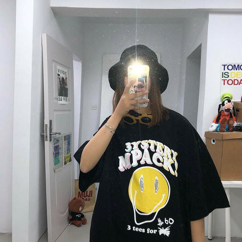 Áo Thun tay lỡ Unisex dạng cặp 3 tees for