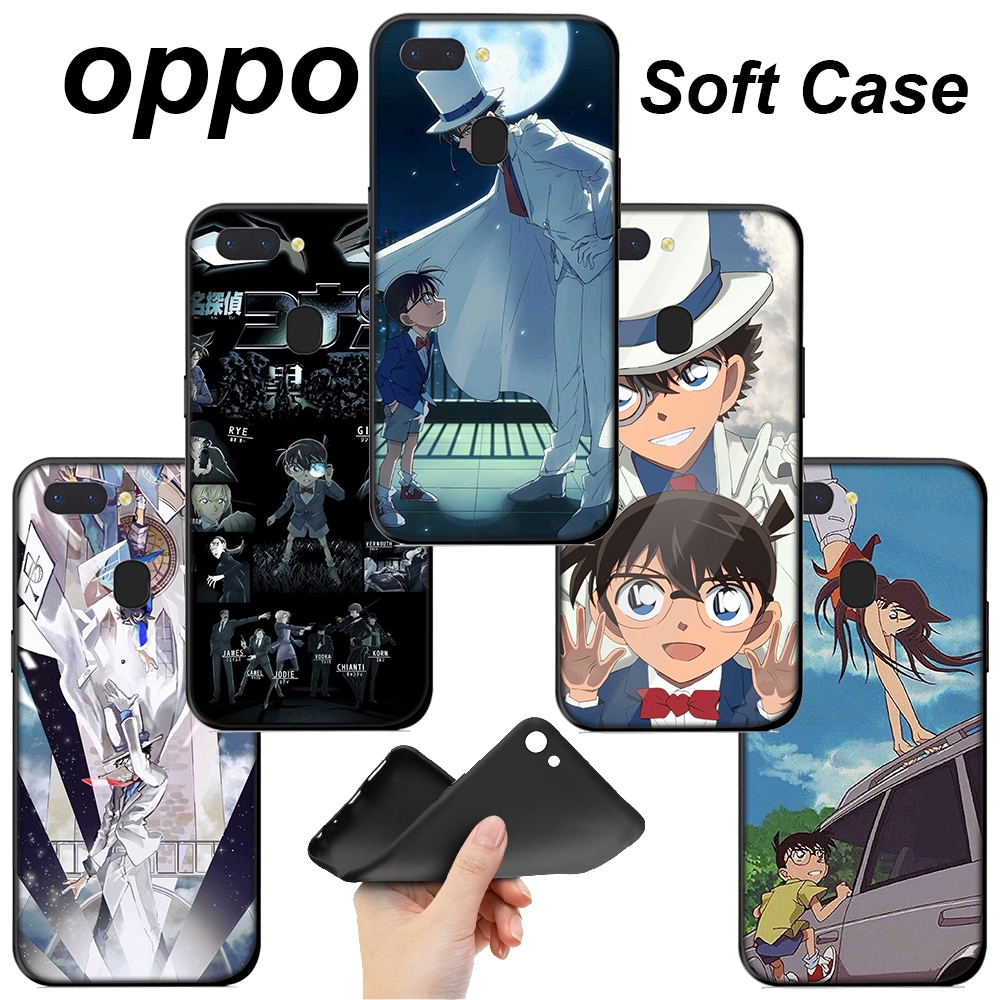 Ốp mềm hình Detective Conan dành cho OPPO F11 R9 R9S R15 R17 Pro A1K F1 Plus A5 A9 2020 YX28