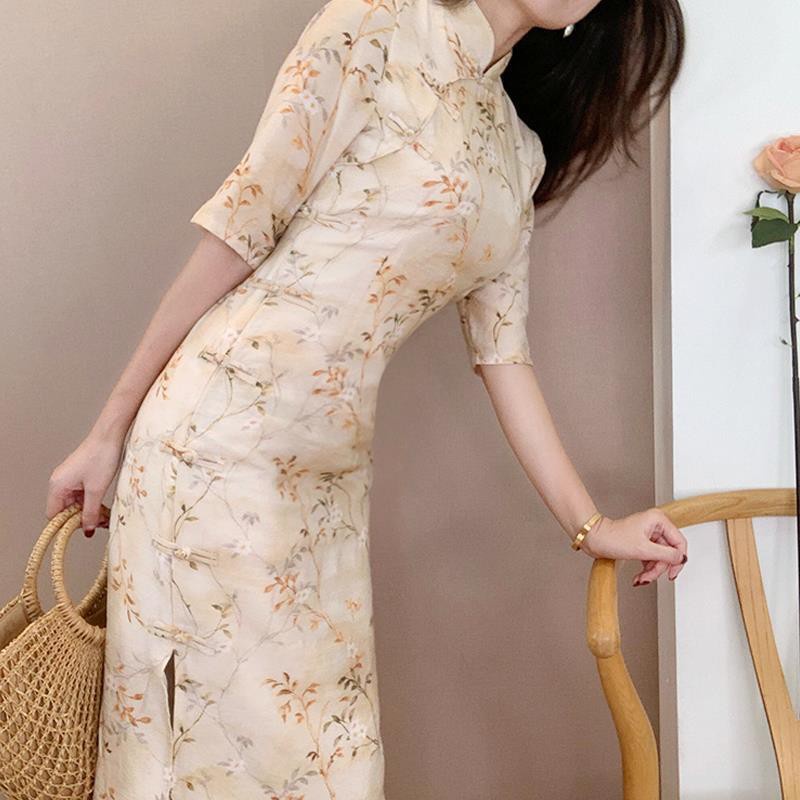 Đầm Nữ Dáng Ôm Phong Cách Retro Thanh Lịch Thời Trang Năm 2021