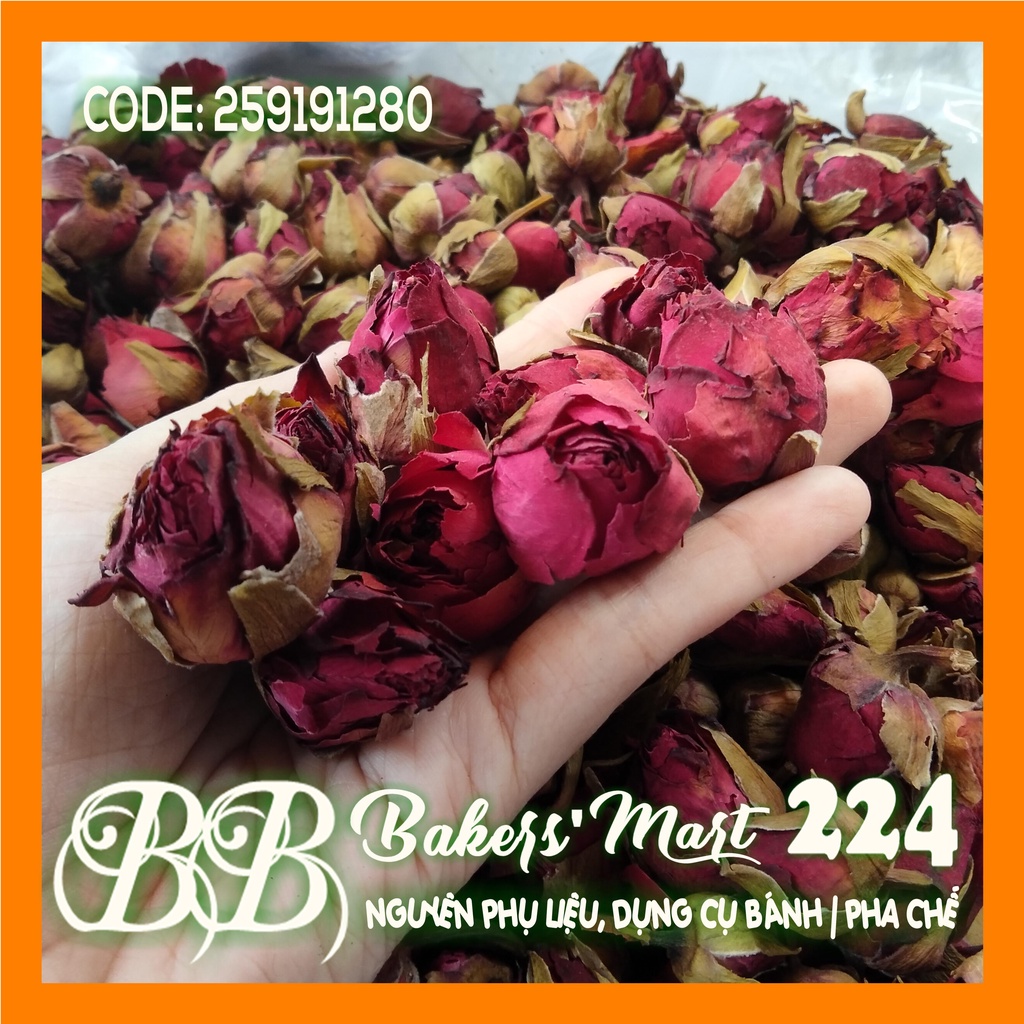 Nụ hoa hồng PHÁP sấy khô lớn - 100gr