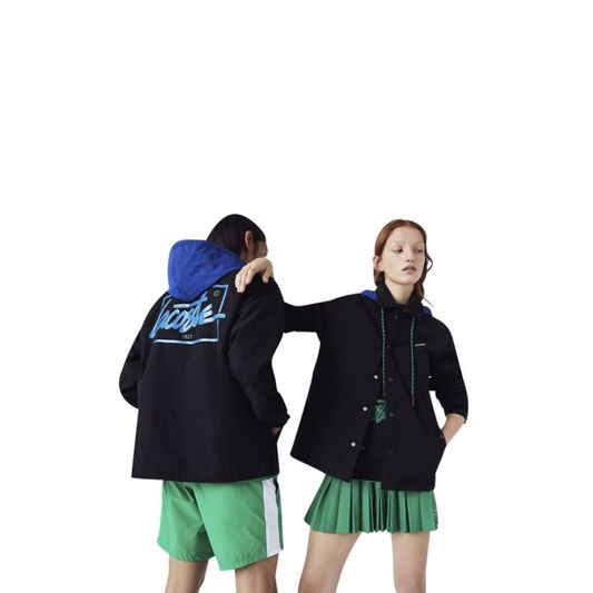 Áo khoác có mũ trùm đầu phối màu Lacoste BH2770-52G