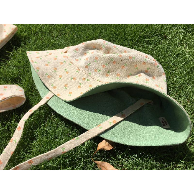 Nón vải Linen có dây