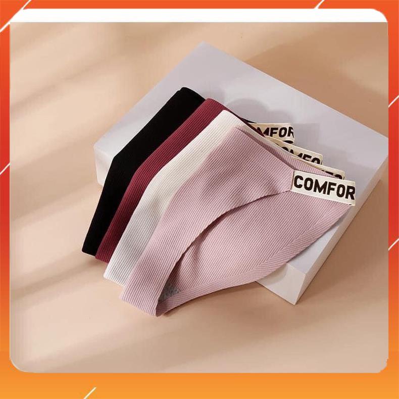 Quần lót nữ cotton tăm cao cấp kháng khuẩn mềm mại thấm hút mồ hôi viền mix chữ sexy tuyệt đối Q3908