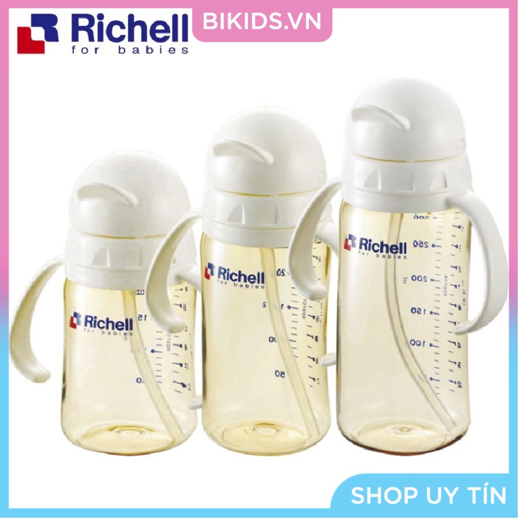 BÌNH ỐNG HÚT PPSU RICHELL 200ML-320ML