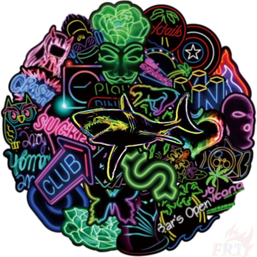 ❉ Neon Color ：VSCO Style - Series 04 JMD Cool Harajuku Graffiti Stickers ❉ 50Pcs/Set Waterproof DIY Fashion Decals Doodle Stickers