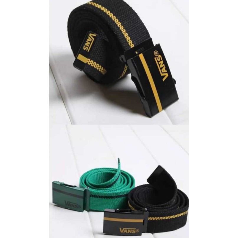 VANS Thắt Lưng Vải canvas Màu Sắc Nhã Nhặn Thoáng Khí Thời Trang