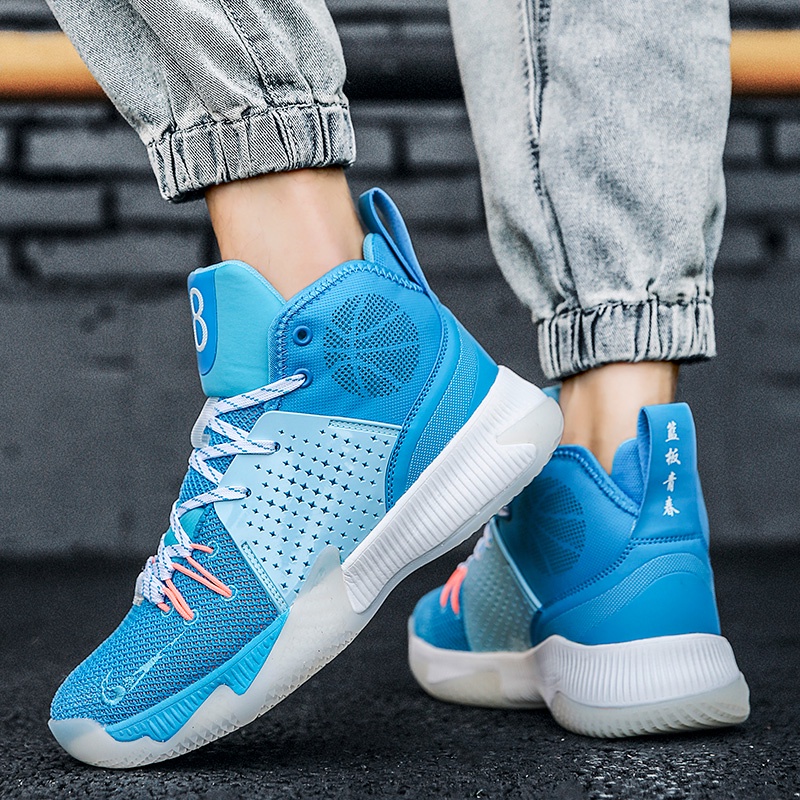 Giày Bóng Rổ Sonic 8 Cổ Cao Thoáng Khí Thấm Hút Tốt Chống Sốc Cao Cấp