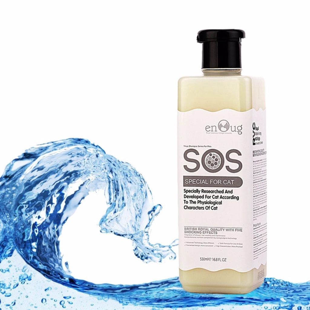 Sữa tắm cho MÈO - Sữa tắm SOS dành riêng cho mèo - Chai 530ml