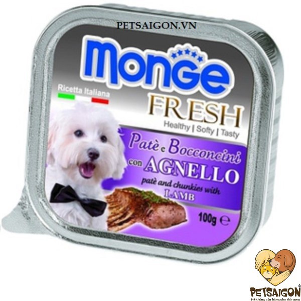 PATE MONGE FRESH CHO CHÓ hộp 100G