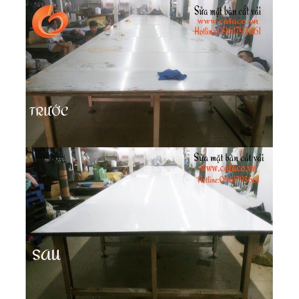 Thay mặt Bàn Cắt Vải công nghiệp giá rẻ