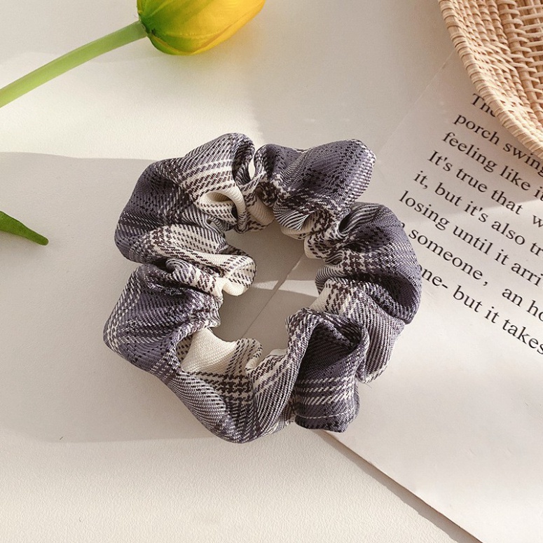 [FreeShip] Chun Buộc Tóc, Thun Buộc Tóc Bằng Vải Trẻ Trung Xinh Xắn 5 Màu Phối Sọc Thiết Kế Kiểu Hàn Quốc