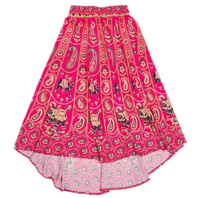 Chân váy hoạ tiết boho