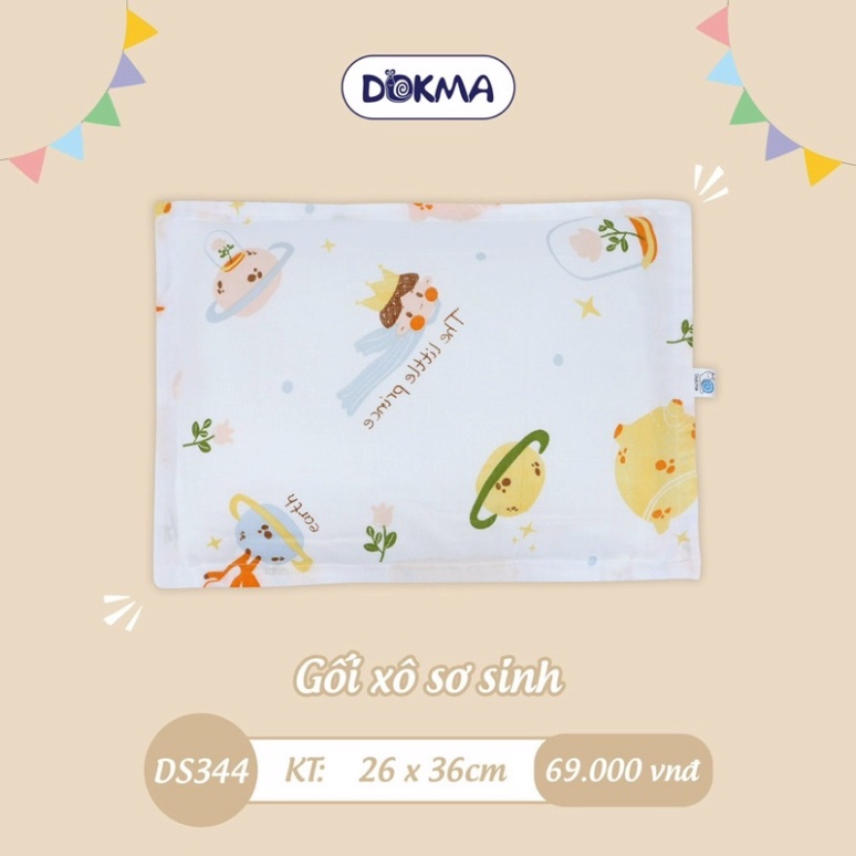 DS344 Gối xô sơ sinh Dokma DS344 (26x36cm)