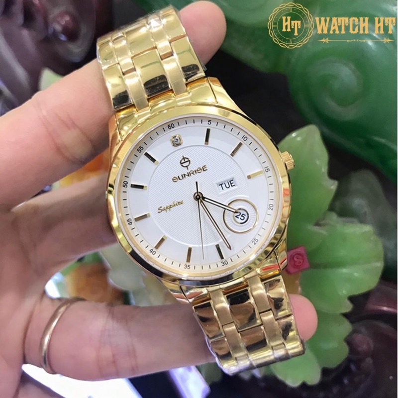 Đồng hồ nam SUNRISE 782SWAV Full hộp, thẻ bảo hành chính hãng, Kính Sapphire