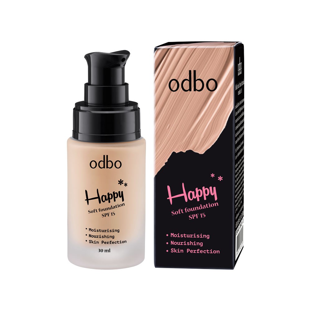 [AN TOÀN FDA] Kem Nền Dưỡng Ẩm Odbo Happy Soft Foundation SPF15 OD423