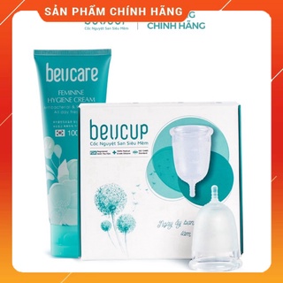 Combo 1 bộ cốc nguyệt san beucup và 1 dung dịch vệ sinh phụ nữ beucare - ảnh sản phẩm 1