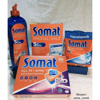 Bột Rửa Chén Bát SOMAT Detergent (chính hãng Đức-Chuyên dùng cho máy rửa bát) 960g - MẪU MỚI.