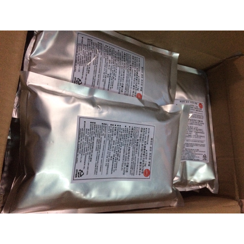 Bột Phô Mai Lắc Hàn Quốc 100g Loại 1, Lắc Khoai Tây, Khoai Lang, Bắp Rang Bơ, Gà Rán, Phomai Bôt Lắc Tokbokki