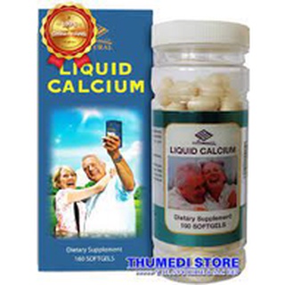 Viên uống bổ sung canxi và vitamin d liquid calcium - hộp 160 viên