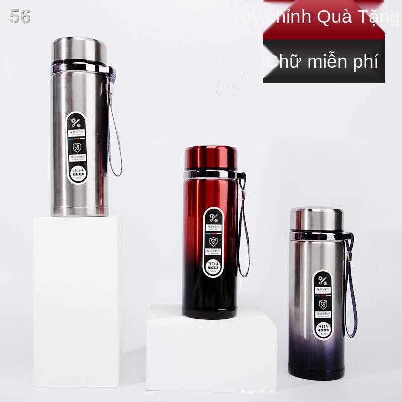 Cốc giữ nhiệt địu công suất lớn bằng thép không gỉ 304, nước tùy chỉnh cao cấp dành cho nam, kết thúc kinh doanh t