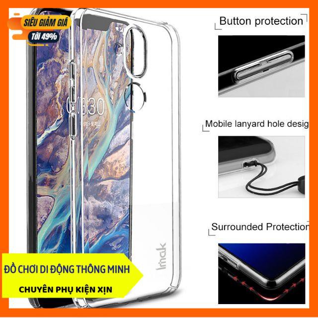 [HÀNG CHẤT] Ốp lưng imak xịn Nokia 8.1 Trong cứng Phủ nano chống xước không ố vàng