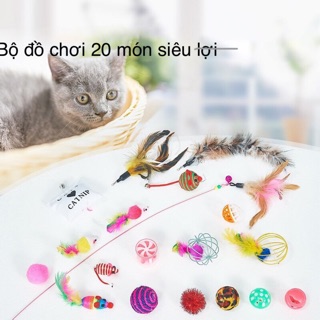 tháp bóng 4 tầng cho mèo ( màu random )