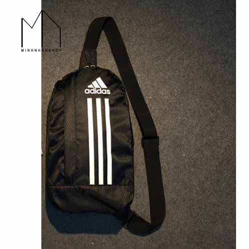 Balo đeo chéo một quai 3 sọc kiểu dáng nam ADIDAS (Đen)