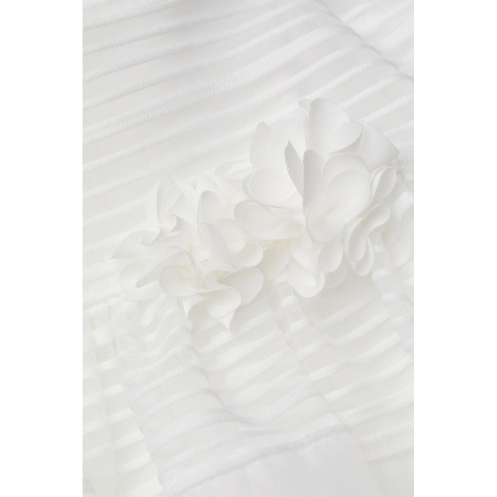Váy xoè tutu trắng hoa eo HM H&M_hàng chính hãng authentic