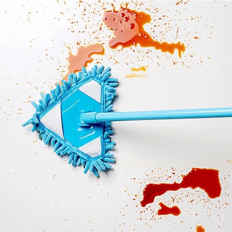 Bộ Cây Lau Nhà Hình Tam Giác Có Thể Thu Gọn Tiện Dụng Cho Gia Đình