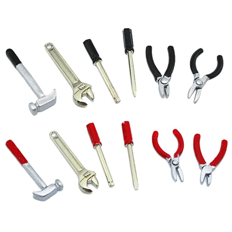 Bộ 6 Dụng Cụ Sửa Chữa Mini Tỉ Lệ 1: 12 Cho Nhà Búp Bê