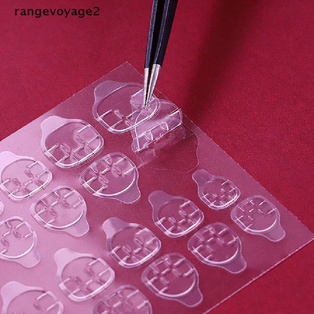 [rangevoyage2] 10 Sheets DIY Nail Tips Transparent Double Sided Self Adhesive Stickers Tool [new]