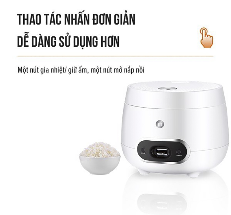 Nồi Cơm Điện Cao Cấp Mishio MK233 0.8 Lít