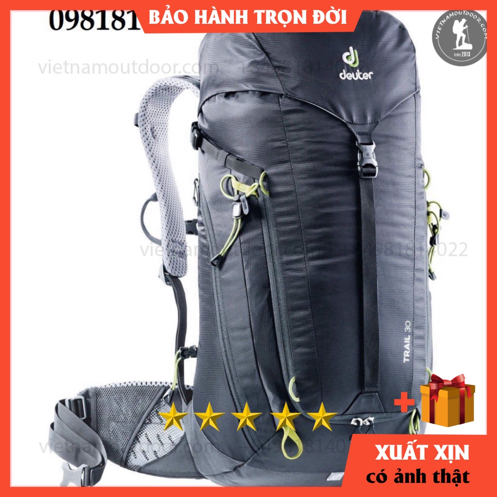 Balo du lịch nam nữ Deuter Trail 30 chống thấm nước, siêu nhẹ, cực kỳ bền bỉ⚡️ [ HÀNG XUẤT DƯ ]