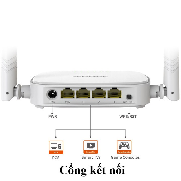 Bộ phát Wifi Tenda N301 Chuẩn AC 300Mbps , Có cổng lan , 2 râu phát Sóng Khỏe Chính Hãng - BẢO HÀNH 24 THÁNG