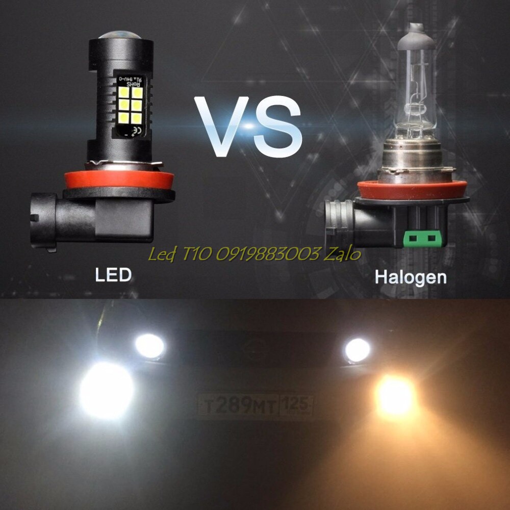 Đèn sương mù đèn gầm ô tô công suất lớn H8, H11 21 chip led 3030 siêu sáng