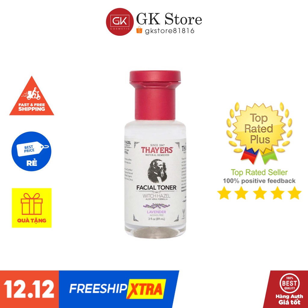 Nước Cân Bằng Không Cồn Hoa Oải Hương  - Thayers Alcohol-Free Toner Lavender Witch Hazel 89ml/355ml