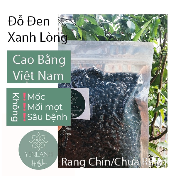 Hạt Đỗ Đen Xanh Lòng Rang Chín-Chưa Rang- Nguyên liệu Hãm Trà Thanh Nhiệt- Nấu Chè Đỗ Đen 250gr-500gr-1kg Yenlanhnatural