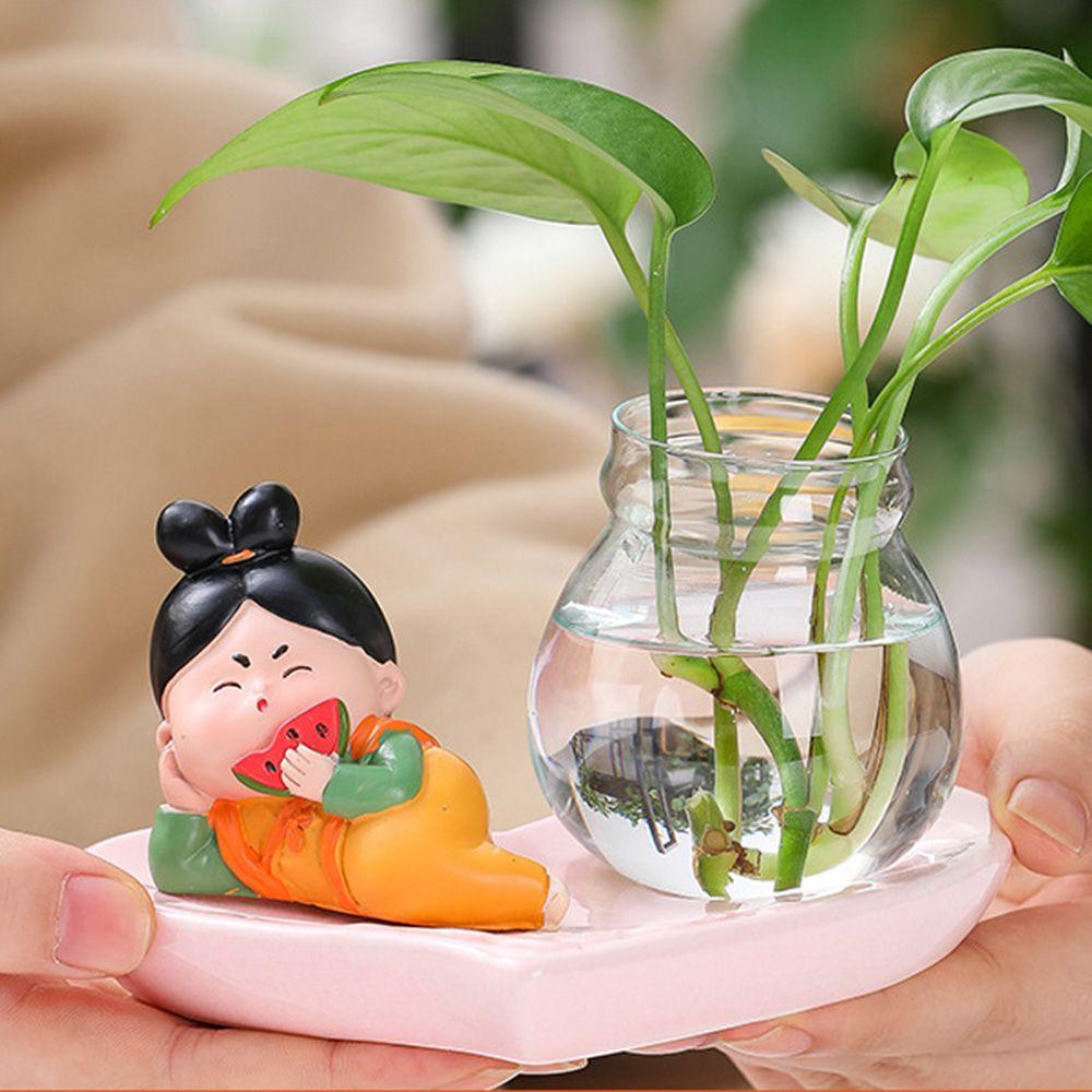 Chậu Hoa Thủy Canh Trang Trí Phòng Khách / Văn Phòng