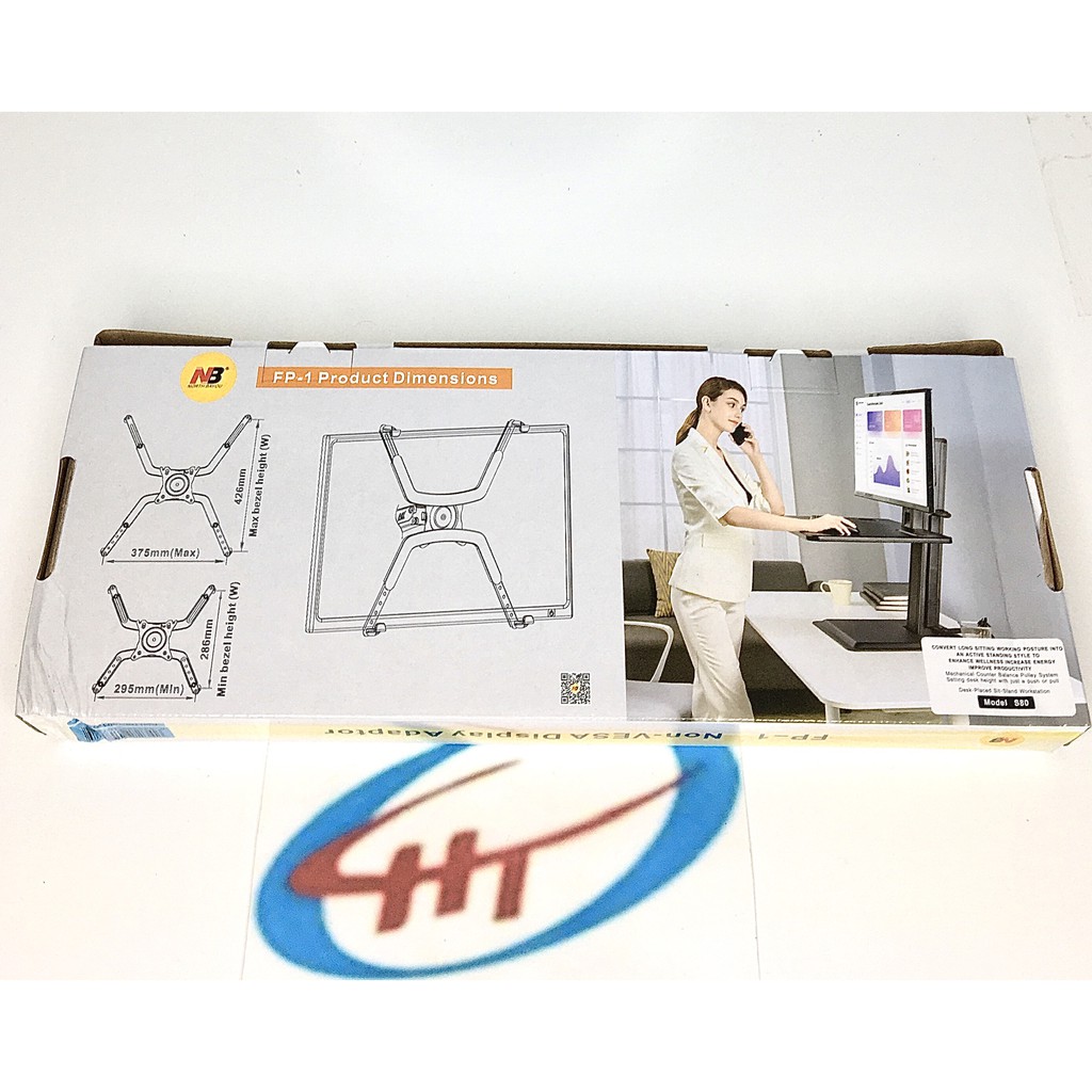 Bộ Kẹp Màn Hình Máy Tính NB-FP1 – Lắp Đặt Cùng Giá Treo Màn Hình