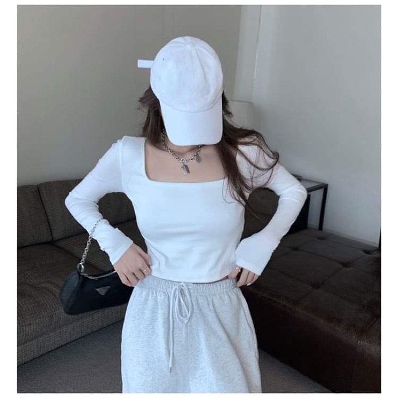 [Mã FAMARAL1 giảm 10K đơn 50K] Áo croptop body cổ vuông KA12