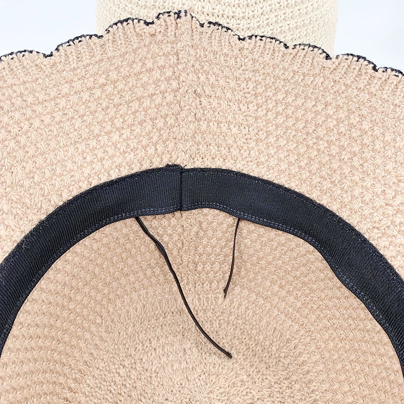 Nón Tai Bèo Thoáng Khí Đính Nơ Phong Cách Nhật Bản