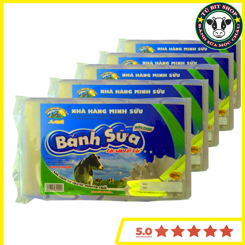 Bánh Sữa Mộc Châu - Đặc Sản Tây Bắc (gói 200g hiệu Cu Tỉ)