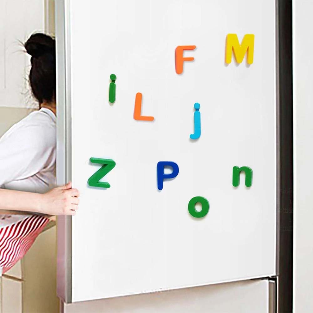 Bộ chữ cái / số / ký hiệu nam châm dán tủ lạnh giúp bé học và phát âm