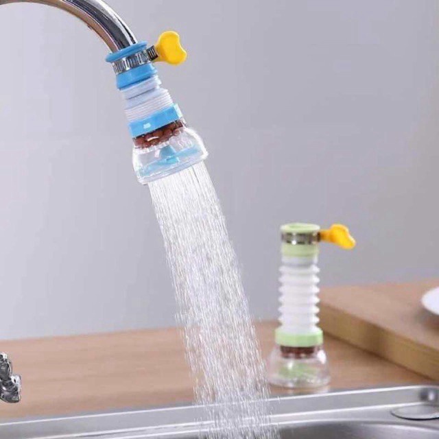 Đầu vòi lọc nước tăng áp 360 độ Có thể kéo dài Vòi tăng áp lực nước rửa chén bát có khóa cổ dê cánh quạt JP5