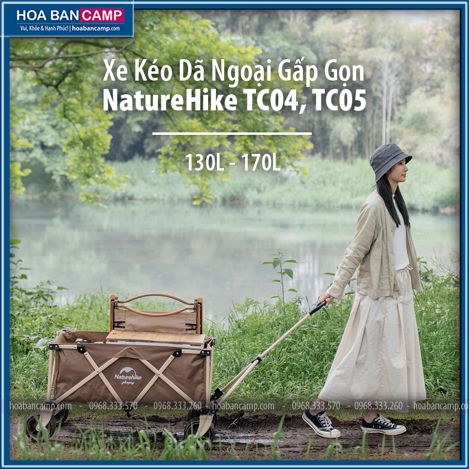 Xe Kéo Dã Ngoại Gấp Gọn NatureHike TC04, TC05